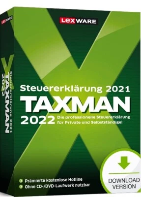 Lexware Taxman 2022 - Für das Steuerjahr 2021 - PC Download Version - Bild 1 von 4