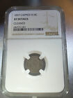 1837 Capped Dime 10C  XF Details Cleaned NGC