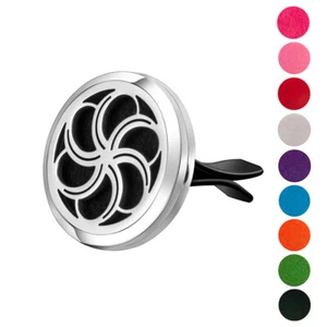 Swirl Aromatherapy Car Air Freshener Essential Oil Car Vent Diffuser VD - Picture 1 of 6