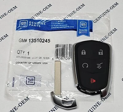 2019-21 Cadillac XT4 XT5 XT6  Keyless Remote Smart Key Entry Fob GM 13510245 OEM - Image 1 of 3