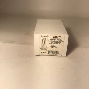 NEU Pass & Seymour D703-PTC voreingestellter Schiebedimmer 700 W Glühlampe EINPOLIG 3-WEGE PR - Bild 1 von 3