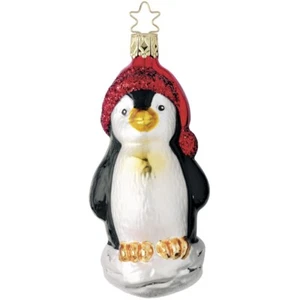 Inge Glas Weihnachts Pinguin Christbaumschmuck Weihnachtsschmuck Weihnachtsmütze - Bild 1 von 1