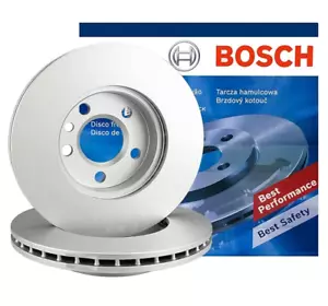 2x Bosch Brake Discs Set Front Ø 10 15/16in for Mercedes-Benz S-CLASS SL R107 - Picture 1 of 2