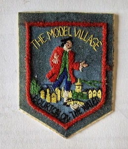 Vintage Early 1960s Cloth Patch from Bourton On The Water With Plastic Backing - Picture 1 of 2