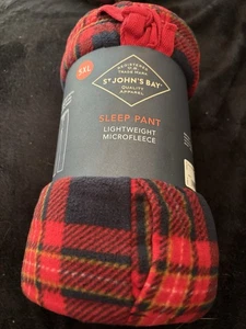 NEU St Johns Bay Herren Flanell Schlafhose Pyjamahose 5XL rot schwarz - Bild 1 von 3