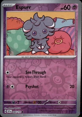 Espurr Reverse Holo Common SV08: Surging Sparks 084/191 NM - Image 1 of 2