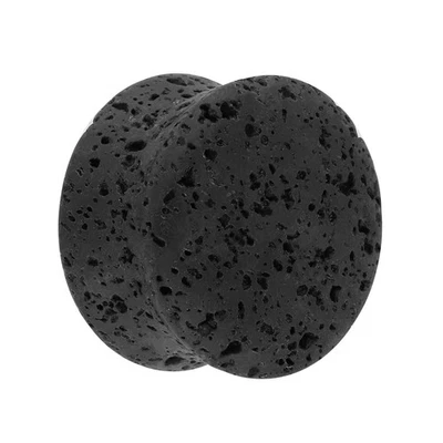 Treuheld® - Plug - Lava Stein - Schwarz - 9 Größen (6328) - Bild 1 von 4