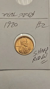 wheat penny 1920 GREAT RED BU 1920-P LOT #2 NICE RED UNC - Picture 1 of 3
