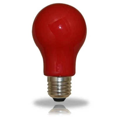 LED Leuchtmittel Birnenform 3W = 25W E27 ROT Innen- & Außenbereich bunt Party - Bild 1 von 3
