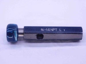 3/4 14 NPT L1 PIPE THREAD PLUG GAGE .75 .750 .7500 N.P.T. NATIONAL TAPER CHECK - Picture 1 of 1