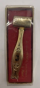 Antique Hand Held Brass Pencil Sharpener Marked With “S”. In Original Box - Picture 1 of 7