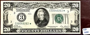 1928*-3 $20 Federal Reserve Of Philadelphia Nice VF Numerical Star Note - Picture 1 of 2