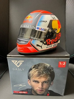 2019 Red Bull Honda F1 Pierre Gasly 1/2 scale Helmet ASTON Martin Used in japan - Image 1 of 4