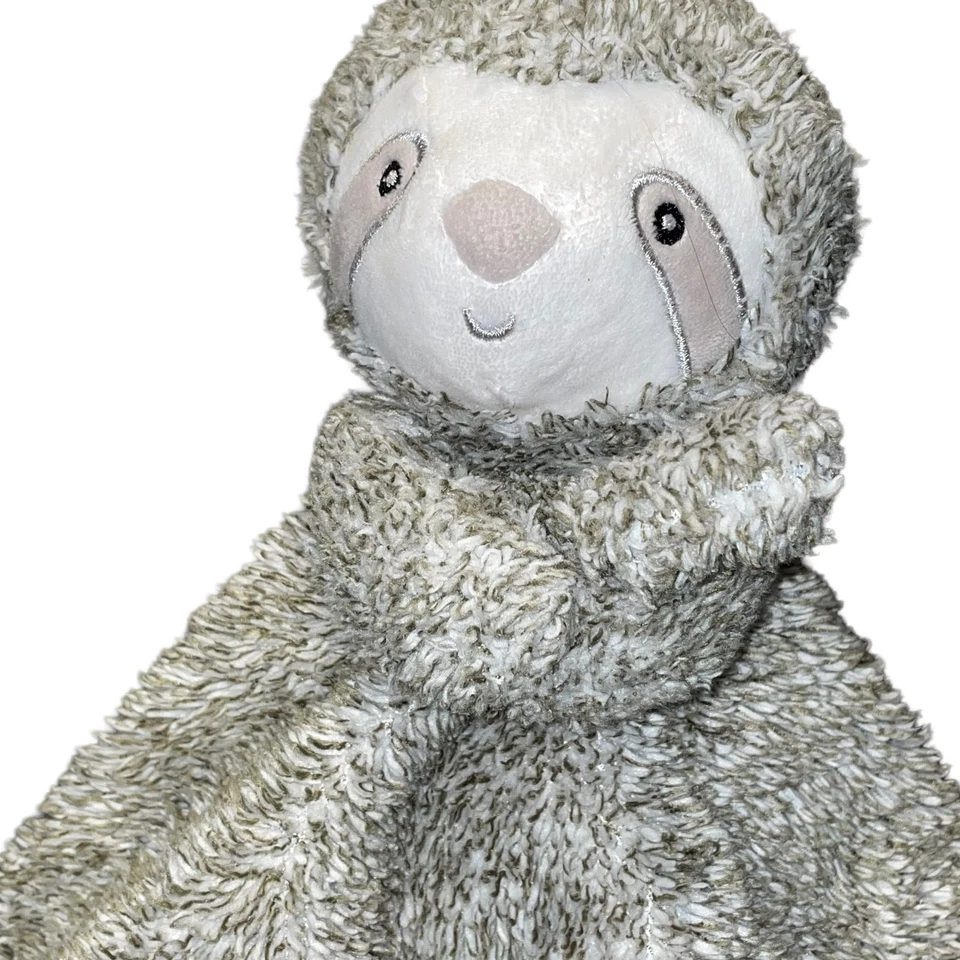 Carters Lovey Sloth Security Blanket Plush Baby Nursery Decor Shower Gift 14" - Image 1 of 4