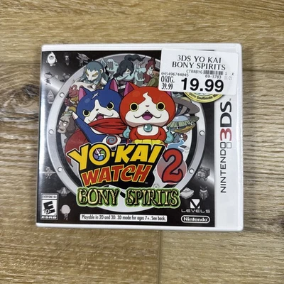 New Sealed Yokai Watch 2 Bony Spirits Nintendo 3DS - Image 1 of 2