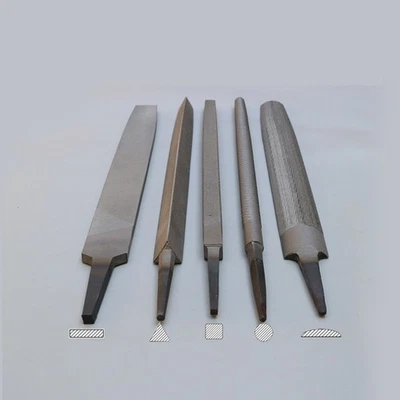 File Flat Steel File Set For Metalworking Round Steel Files Set Steel Rasp Best - Image 1 of 4