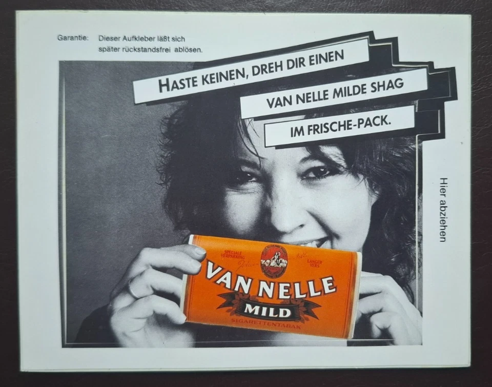 Aufkleber "VAN NELLE - MILD", 11 x 9 cm - Bild 1 von 1