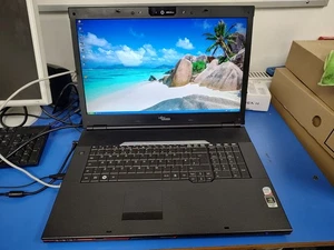 Retro Fujitsu AMILO 18.5" laptop Windows XP Core 2 Duo GeForce 9600M SSD Full HD - Picture 1 of 6