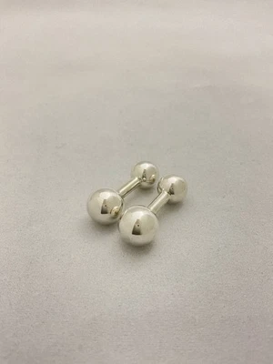 Gemelli TIFFANY & CO. motivo manubri in argento sterling 925 #651 - Immagine 1 di 4