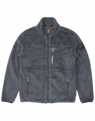 AVIREX Mens Fleece Jacket UK 38 Medium Navy Blue Polyester CN13 - Image 1 of 4