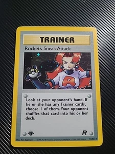 Rocket's Sneak Attack 16/82 1ª Edición Holo Raro - Pokemon TCG Team Rocket LP - Imagen 1 de 11
