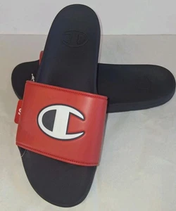 Champion IPO Squish Pantoletten Sandalen für Herren – marineblau/rot – Größe 12 - Bild 1 von 7