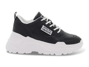 Sneakers Versace Jeans Couture SPEEDTRACK N in black leather - Women's Shoes - Picture 1 of 5