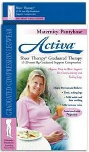 Activa Damen Umstands-Kompressionsstrumpfhose 15-20 mmhg durchsichtige Therapietaille - Bild 1 von 2