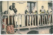 01230  CARTOLINA d'Epoca: NUORO:COSTUMI - BELVI