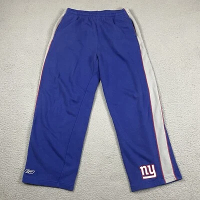 Pantalones deportivos vintage de los New York Giants juveniles grandes 14-16 azules NFL con bolsillos de colección L Foto 1 de 4