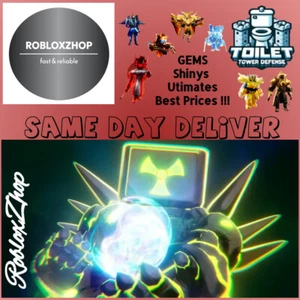 Toilet Tower Defense TTD GEMS💎 SHINY UNITS ULTIMATES ROBLOX - Bild 1 von 68
