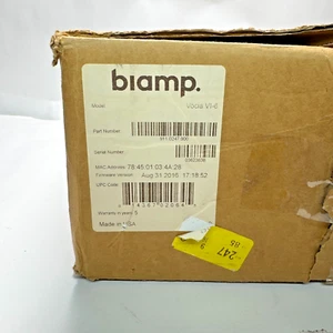 Biamp Vocia VI-6 Networked Audio Input Device – 6-Channel CobraNet DSP –New Open - Picture 1 of 8