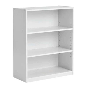 Mainstays 3-Shelf Bookcase with Adjustable Shelves, White - Picture 1 of 7
