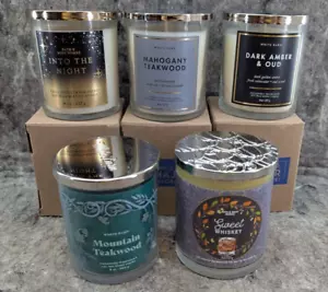 🔥5 x New🔥 Bath & Body Works /White Barn Candles Single Wick 8 oz - Picture 1 of 9