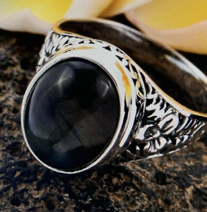 Bali Legacy 8.05 CTW Malagasy Labadorite In Sterling Silver 5.21 G size 5 - Picture 1 of 9