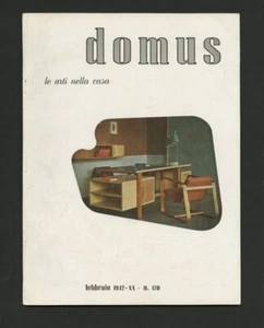 1942 OLIVETTI Bologna Showroom DOMUS 170 Giuseppe PAGANO G. Antonio BERNASCONI - Picture 1 of 2