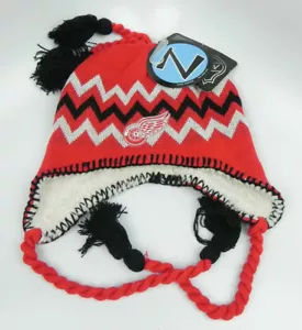 CAPPELLO BERRETTO BERRETTO SCI DETROIT RED WINGS NHL VINTAGE MAGLIA INVERNALE CON NAPPA NUOVO! - Foto 1 di 2