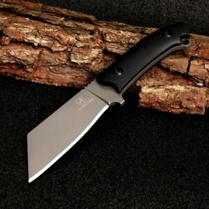 Wharncliffe Knife Hunting Tactical Combat Survival Titanium Plated G10 Handle 4"