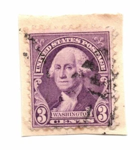 US Stamp Scott# 720 Washington 3c Used On Paper (a3) - Picture 1 of 1
