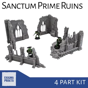 Sanctum Prime Ruins - 28mm 3D Printed Gothic Scatter Terrain Tabletop Wargaming - Picture 1 of 11