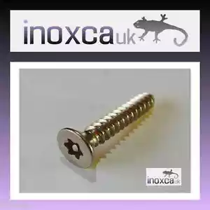 25 No.6 x 1/2 STAINLESS STEEL TORX T15 PIN SELF TAPPING SCREW COUNTERSUNK CSK - Picture 1 of 1