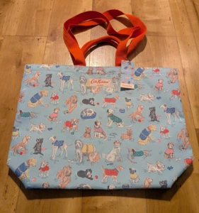 New With Tags Cath Kidston Bag Large Reuseable Shopping Beach Tote Dog Blue XL - Picture 1 of 4
