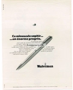 1968 Waterman Pen French VINTAGE Print Ad - Picture 1 of 1
