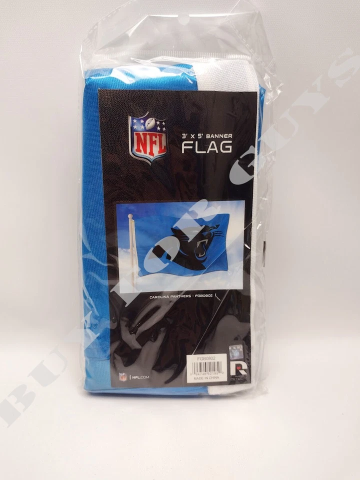 Carolina Panthers Rico 3x5 Flag W/grommets Outdoor House Banner NFL Football