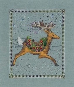 Kreuzstichkarte / Muster ~ Nora Corbett Heiligabend Kurier Dasher #NC113 - Bild 1 von 6