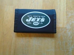 (1) Billetera de fútbol americano triple de nailon de los New York Jets - Imagen 1 de 4