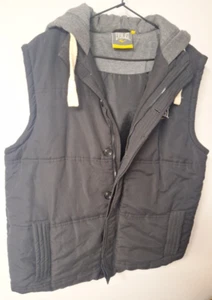 Everlast Hooded Vest Dize Large Grey Padded Zip Pockets Trend Very Warm And Cosy - Picture 1 of 13