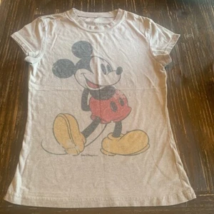 Youth Girls Size Small Walt Disney World Mickey Mouse Gray Short Sleeve T Shirt - Picture 1 of 5