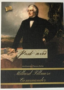 MILLARD FILLMORE LA BARRA PIEZAS DEL PASADO DOCUMENTO FIRMADO RELIQUIA PRESIDENTE RARO - Imagen 1 de 2