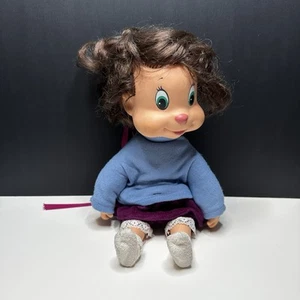 VTG The Chipettes Jeanette Soft Doll 1984 Vinyl Plush Ideal Toys Chipmunks 12" - Picture 1 of 10